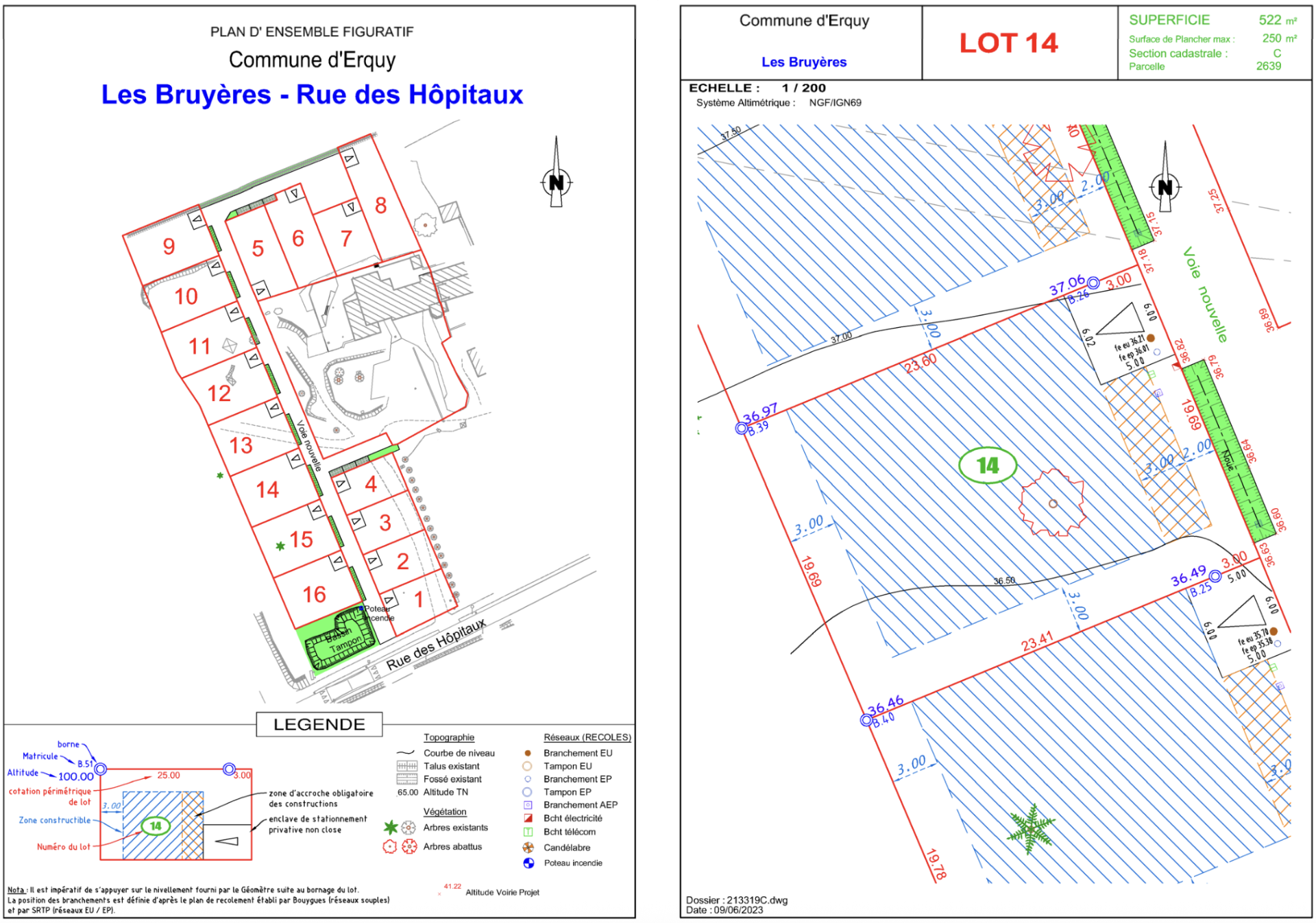 terrain en vente sur Erquy (22430)