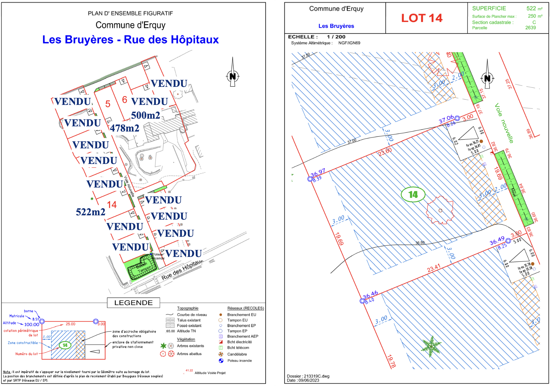 terrain en vente sur Erquy (22430)