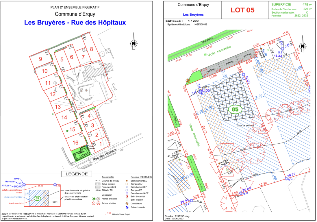 terrain en vente sur Erquy (22430) - Plus de details